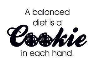 wall_decal_quote_balanced_diet_is_a_cookie_s